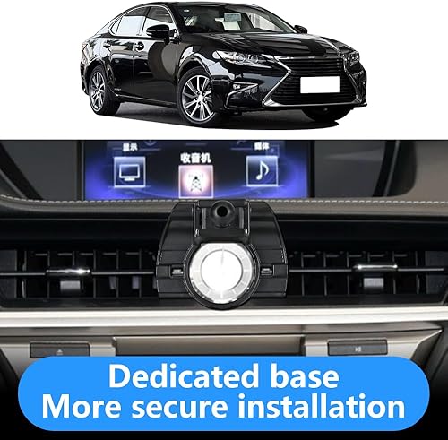 Miniatura 3 de musttrue Soporte para teléfono de coche para Lexus ES 350 300h 2013-2018 Teléfonos grandes con estuche Accesorios para automóviles Soporte de