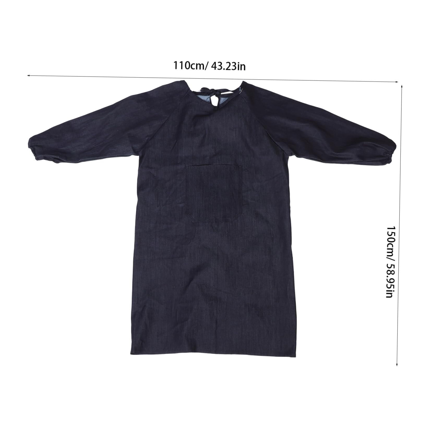 OSALADI Men's with Large Pockets Grooming Smock Welding Apron Sleeves Art Smocks for Adults