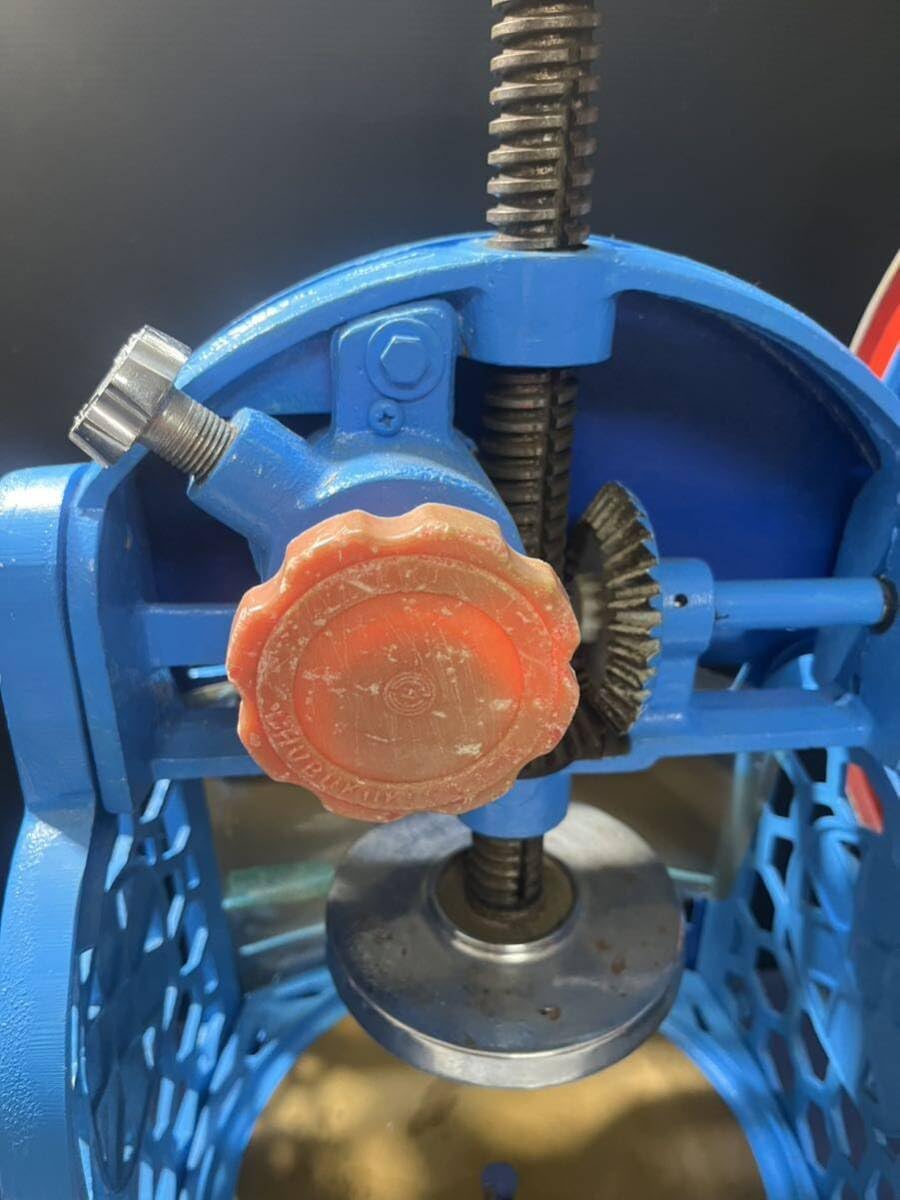 かき氷機 レトロ 手動式 初雪 アンティーク 氷削機 Hatsuyuki HA