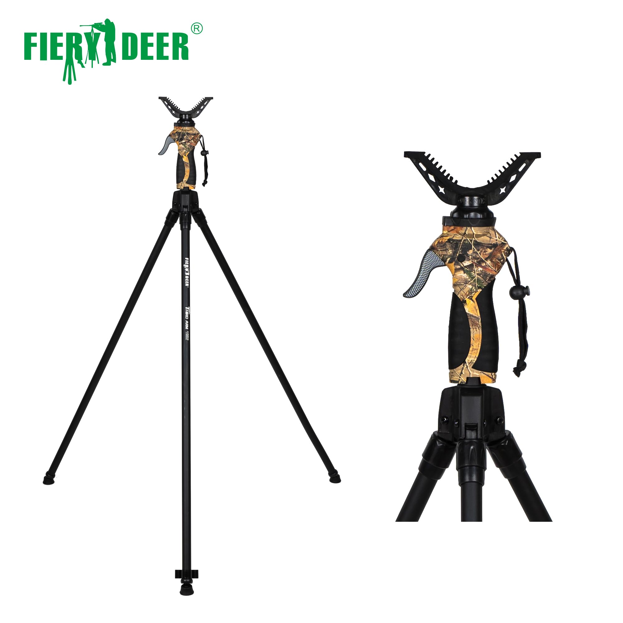 Treppiede GEN4, treppiede per fucile regolabile in lunghezza, treppiede versatile per caccia, banco di tiro in alluminio per caccia