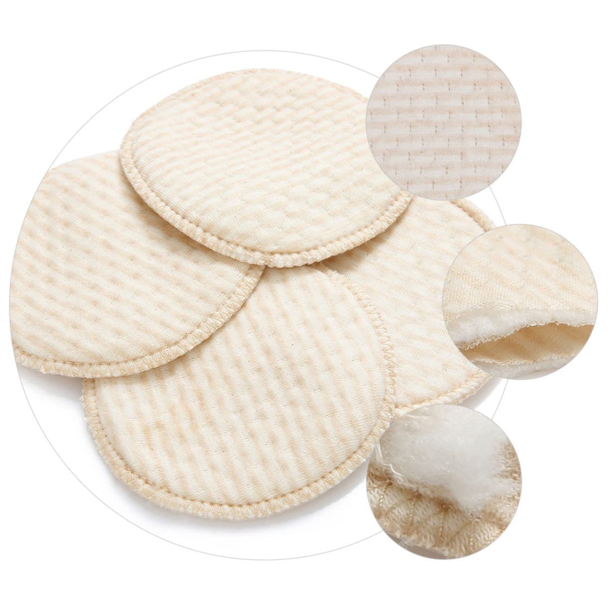 SHOWERORO Breastfeeding Nursing Pads 12pcs Reusable Breast Pads Washable Cotton for Women