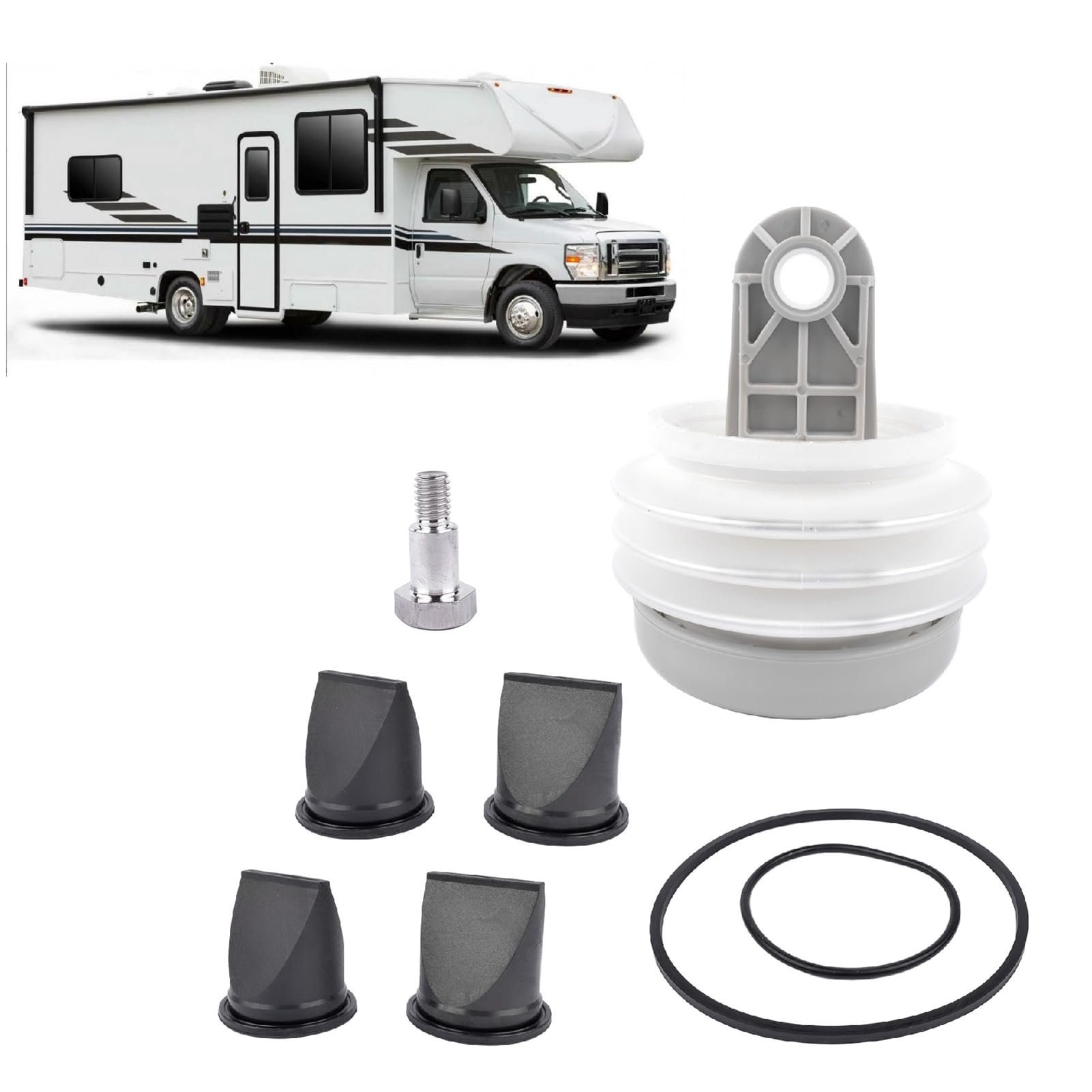 AYNEFY Kit de Fuelle de Bomba, Material ABS con Válvula de Pico de Pato y Junta Tórica para Bomba de Vacío Serie S