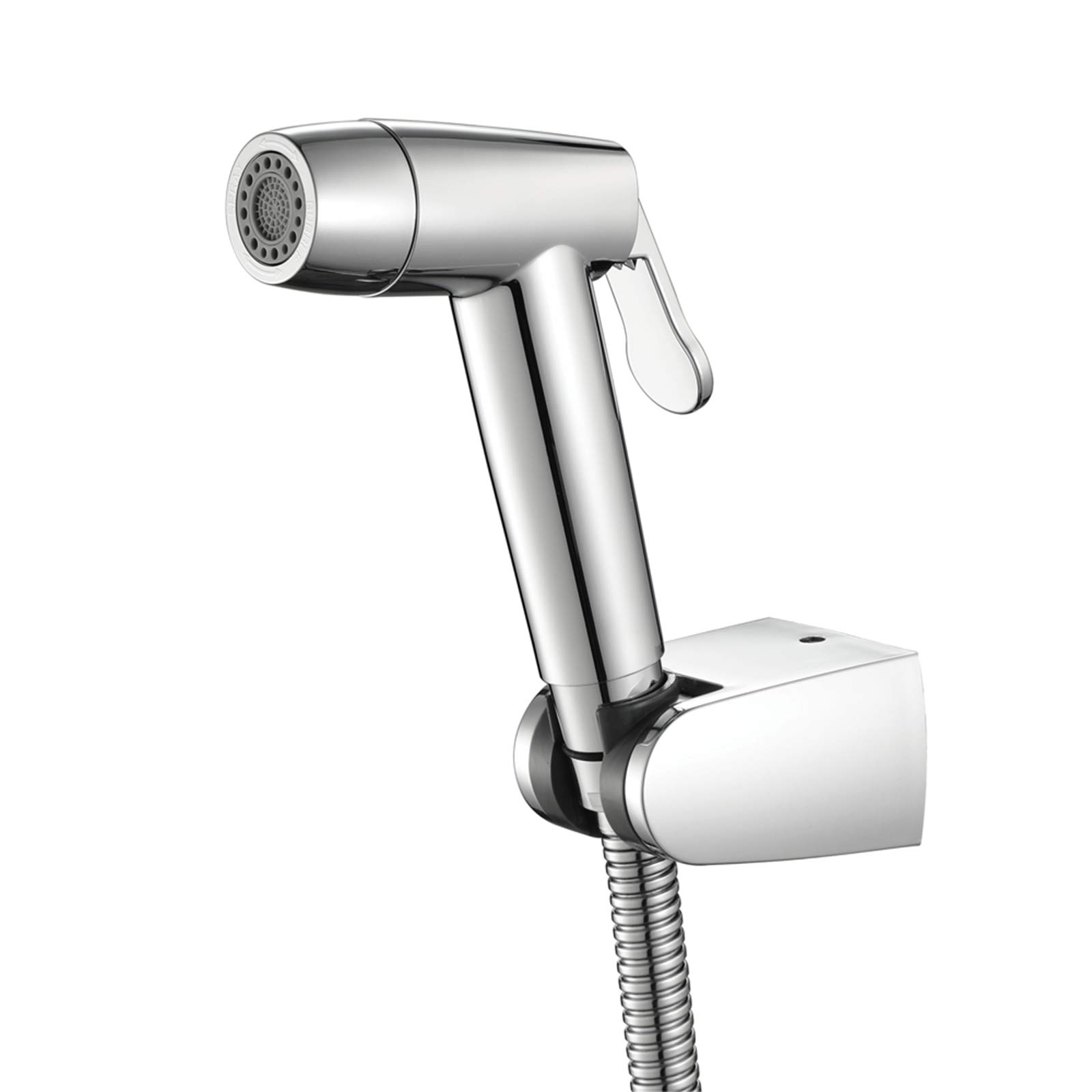 Bidet pulvérisateur à main toilette avec jet haute pression et flexible inox 1.5m