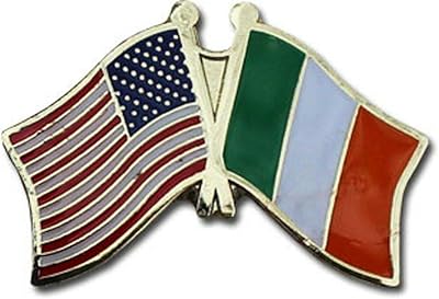 JumpingLight Wholesale Pack of 6 USA American Ireland Friendship Flag Bike Hat Cap Lapel Pin - Quality Flags