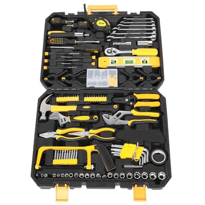 Set de 198 herramientas negro y amarillo miniatura 2