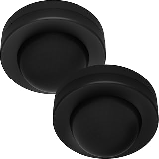 Oktaplex Jim - Juego de 2 detectores de movimiento (sensor PIR de 360°, alcance de 8 m, sensor de movimiento para techo, interior negro, apto para LED)