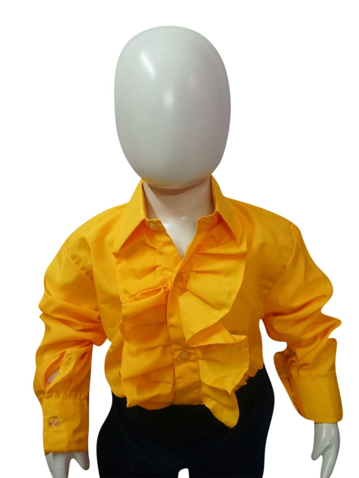 BookMyCostume Yellow Frills Shirt Kids Fancy Dress Costume 10-12 years (B08KT3M7Z3) Amazon Price History, Amazon Price Tracker