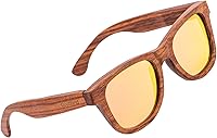 Vista 7 de cloudfield Wood Frame Sunglasses for Men and Women with 9-Layer Polarized Lenses and Double Layer of UV Blocking Coating