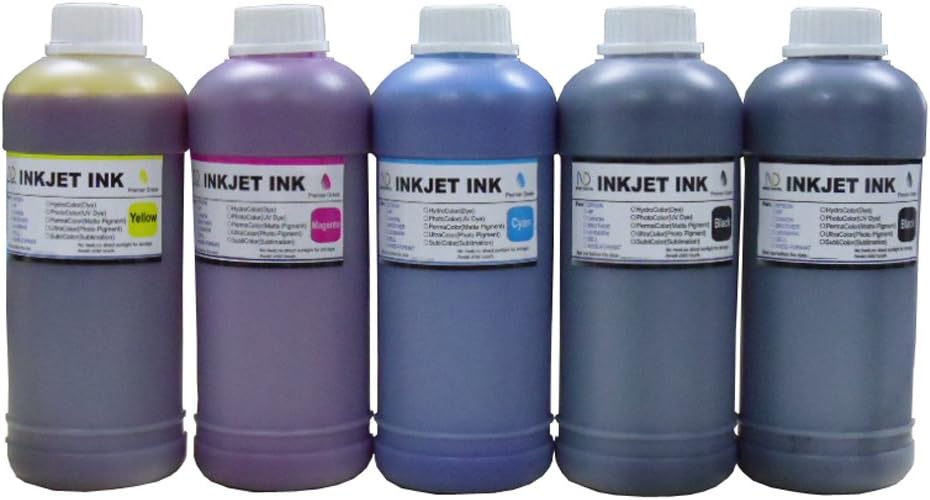 ND R@ 5X500ml(2BK+3C) Refill Ink kit with Syringes for Epson 748 XL T748XL Workforce Pro WF-6090 Pro WF-6590 Pro WF-8090 Pro WF-8590 Pro WF-6530