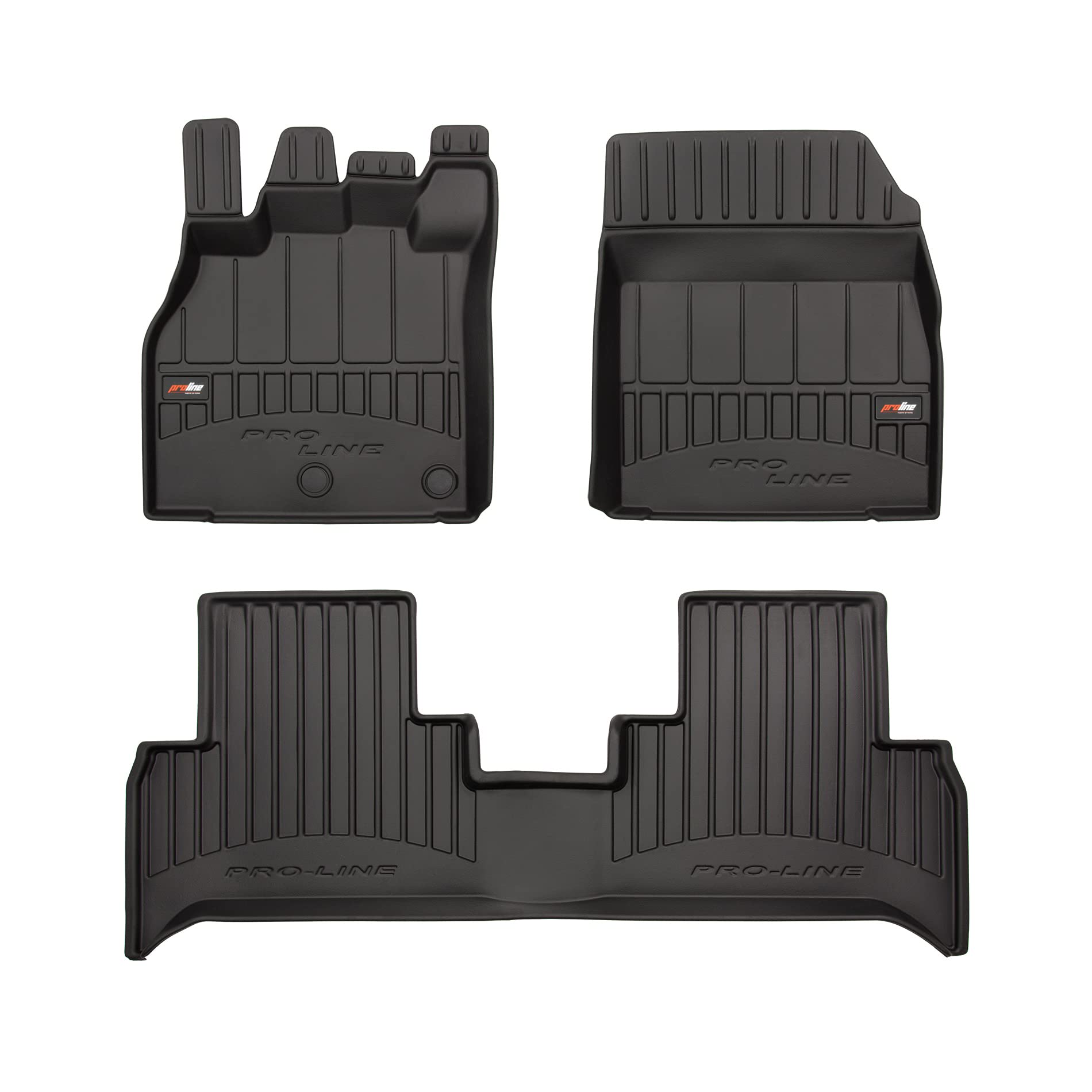FROGUM ProLine 3D Ekskluzywne korytkowe dywaniki samochodowe gumowe premium do Renault Scenic III/Grand Scenic II 2009-2016 I Najwyższe ranty
