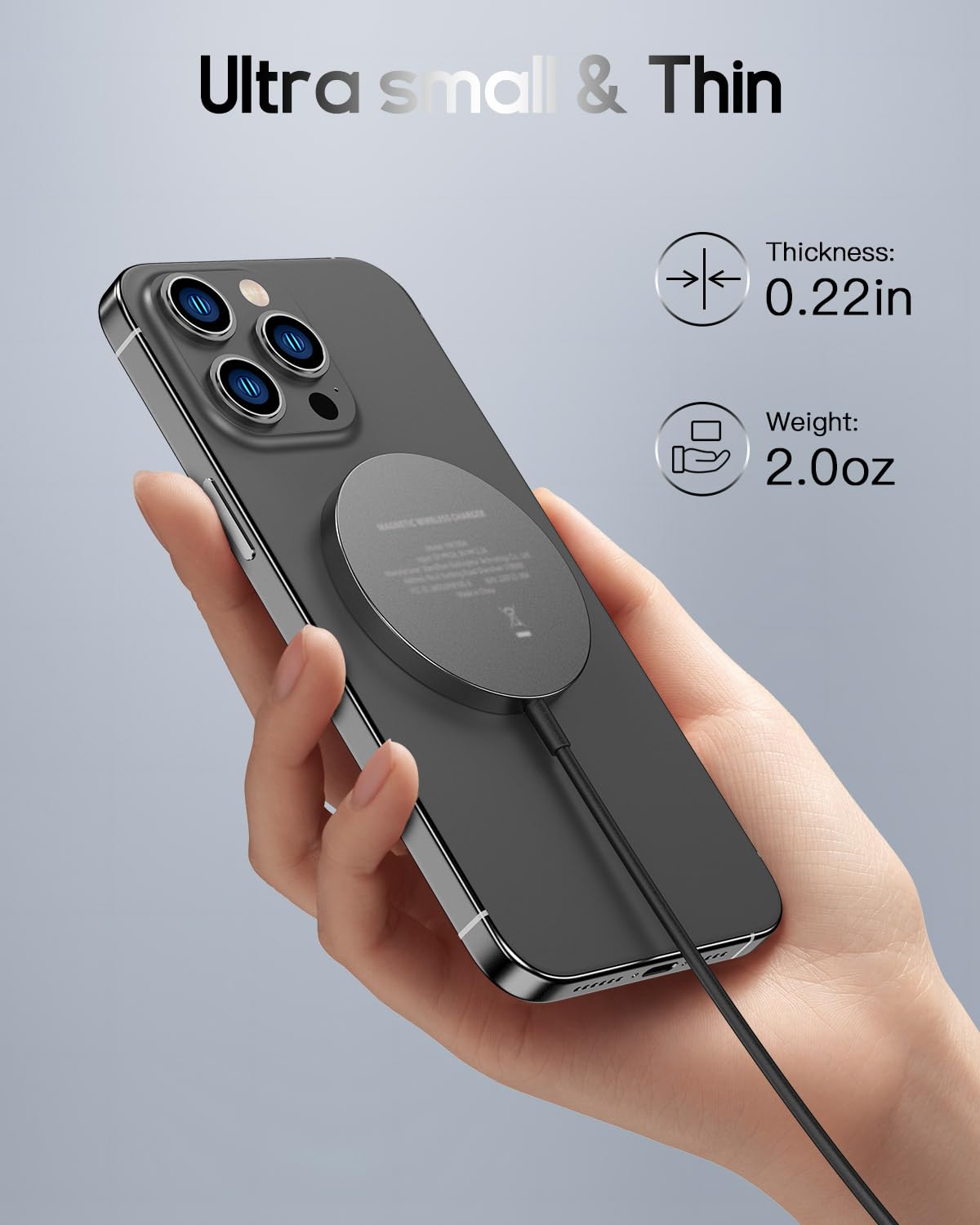 OneCut 15W Mag Safe Wireless Charger for iPhone 15 14 13 12, Magnetic Induktive Ladestation für iPhone 15/14/14 Pro/14 Plus/14 Pro Max/13/13 Pro/13 Pro Max/12/12 Pro