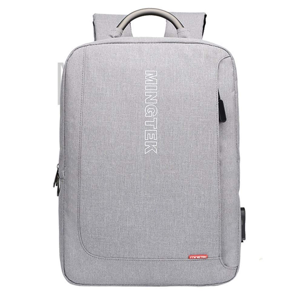 Torba na laptopa Business Bag plecak męski na ramię luźny prosty plecak student para torba podróże spersonalizowany kobiecy bagaż podręczny Fengming (kolor: szary, wymiary: 30 x 11 x 43 cm)