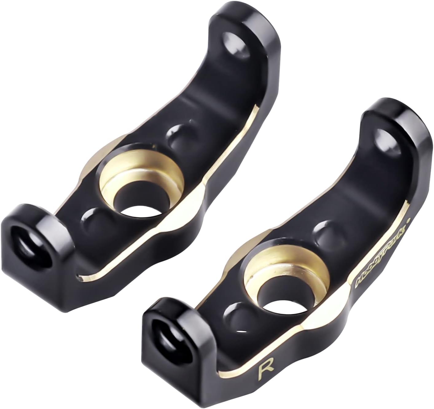 HobbyPark Brass Caster Blocks C-Hubs Weights for TRX4M TRX4MT Upgrades 1/18 RC Crawler Car Replacement of 9733 Left & Right (2-Pack)