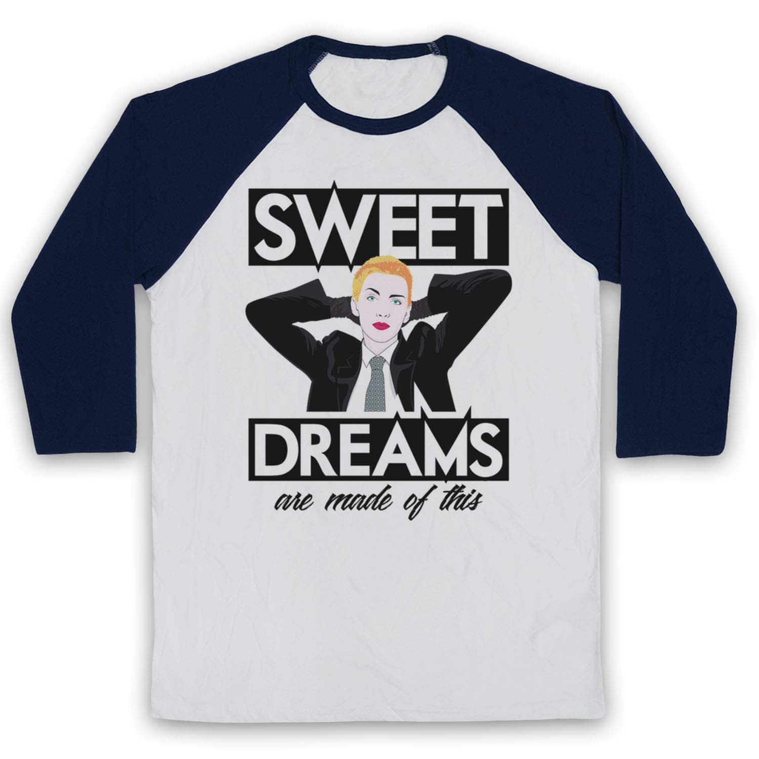 T-shirt de Base-ball Eurythmics Sweet Dreams Rétro 3/4 Manches