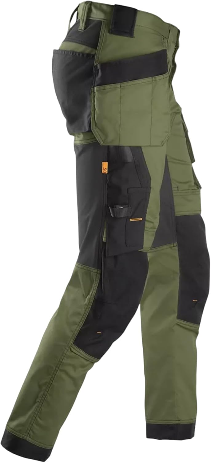 Snickers Workwear U6241 Men's Slim Stretch Trousers with Holster Pockets, Multi-Purpose Work Pants