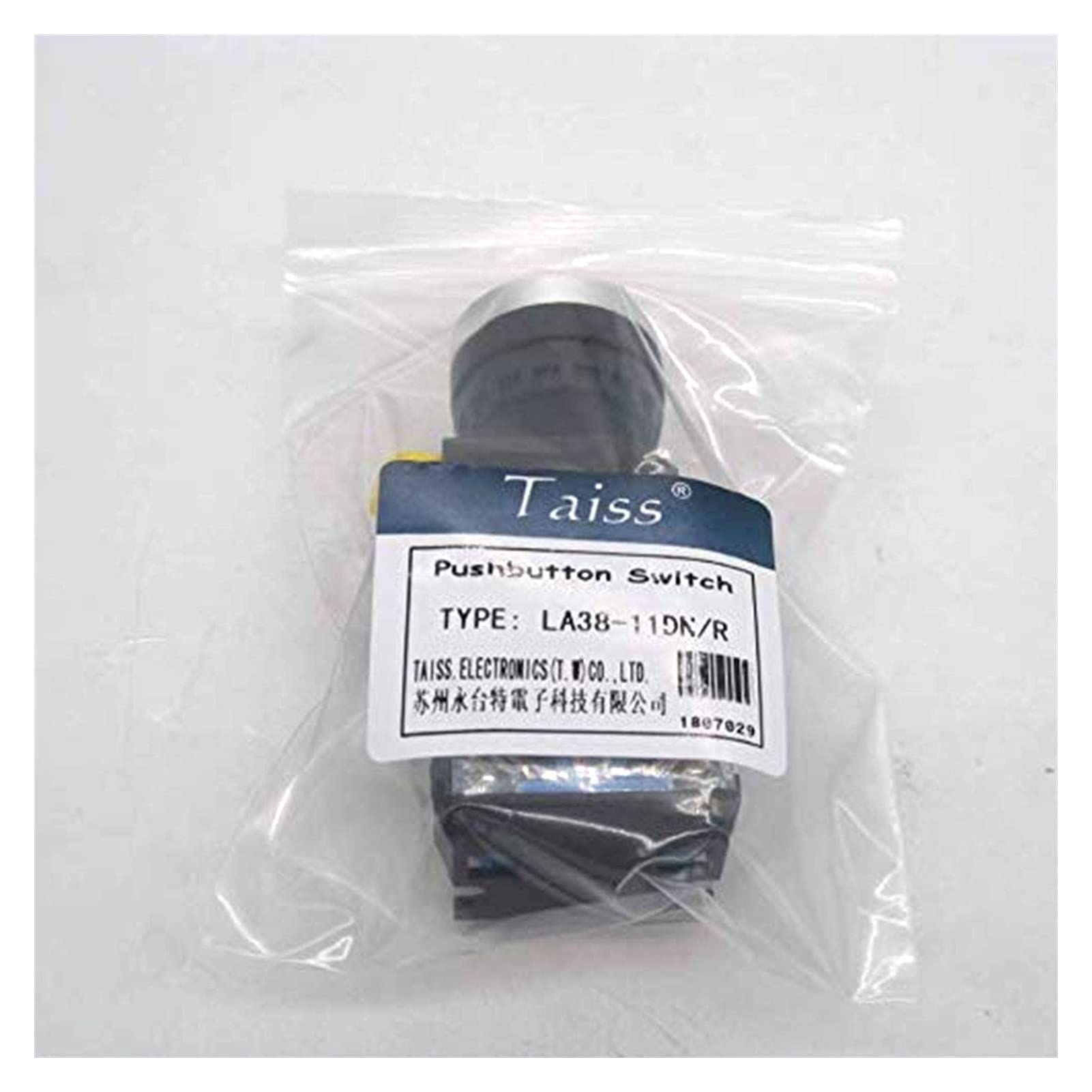 22mm 10A 440V 1NO 1NC DPST Interruptor de botón pulsador LED Verde Interruptores pulsadores con Voltaje de luz LED 110V