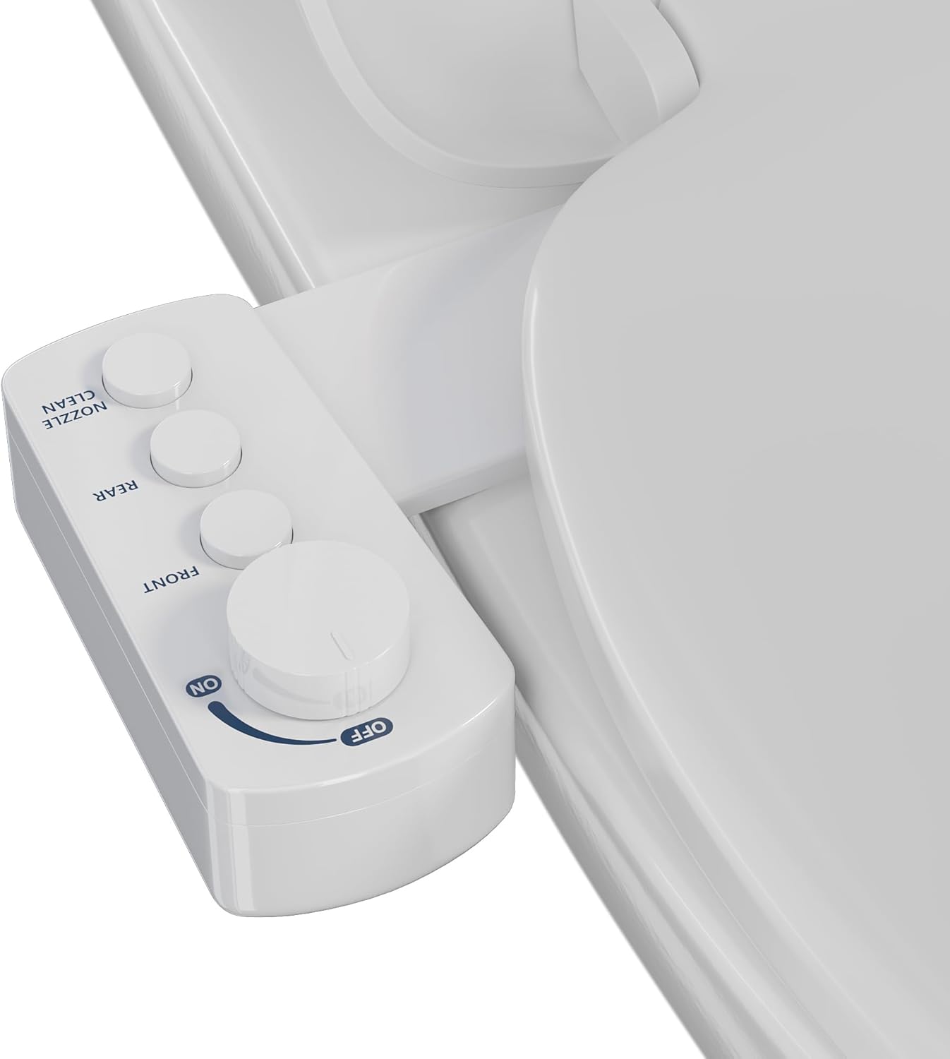 Fresh Water Bidet with Self-cleaning Dual Nozzles for Rear And Feminine Washing, Non-Electric Bidet Toilet Attachment, with Waterproof Cover to Prevent Leaking, Adjustable Water Pressure