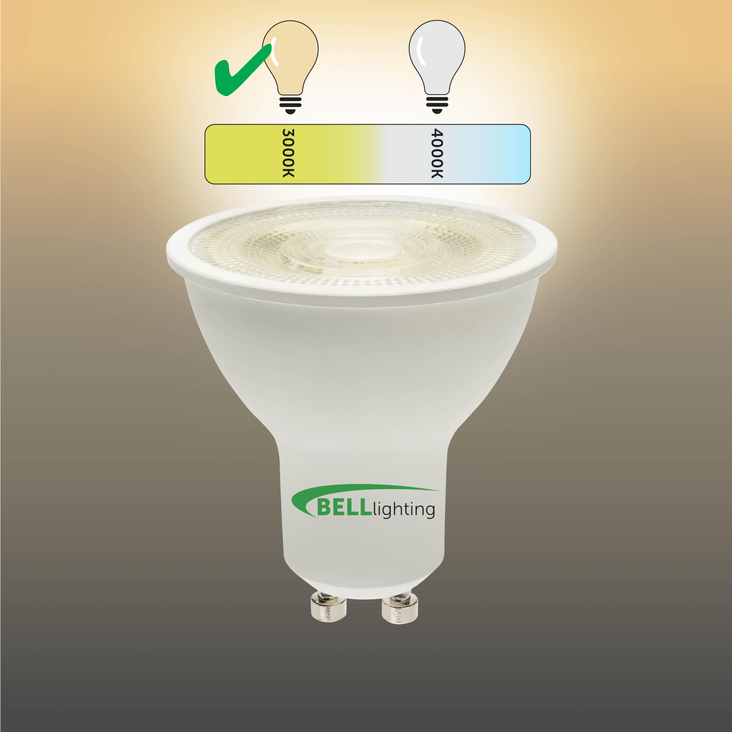 BELL Lighting GU10 Dimmable LED Bulbs 10 Pack, Warm White - 3000k - Image 3