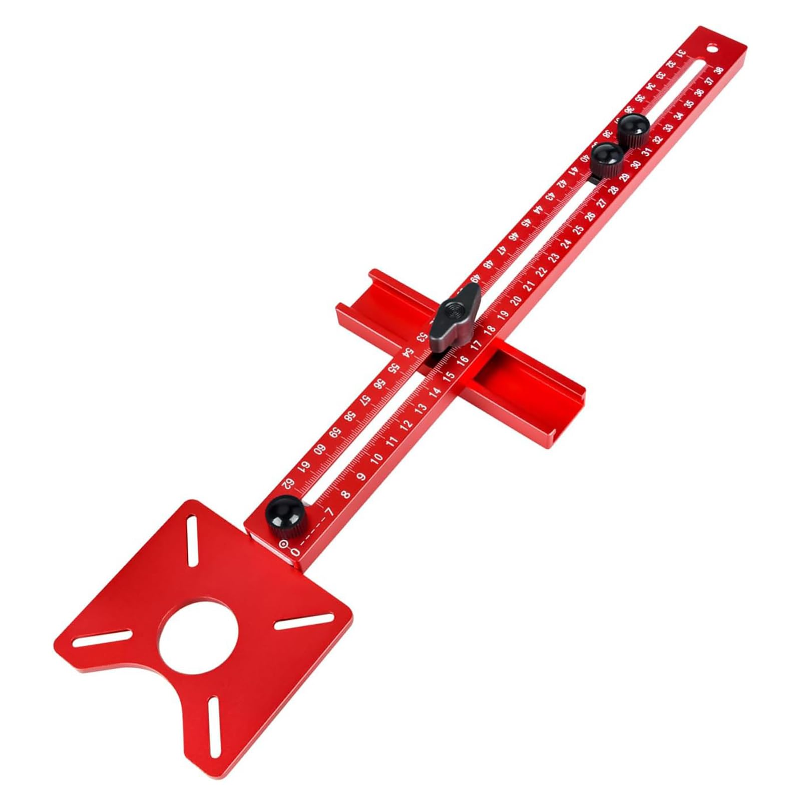 Support de rainure de fraisage 4 en 1, gabarit de coupe de cercle de défonceuse, guide de routeur multifonction pour couper des cercles et rainures de fraisage