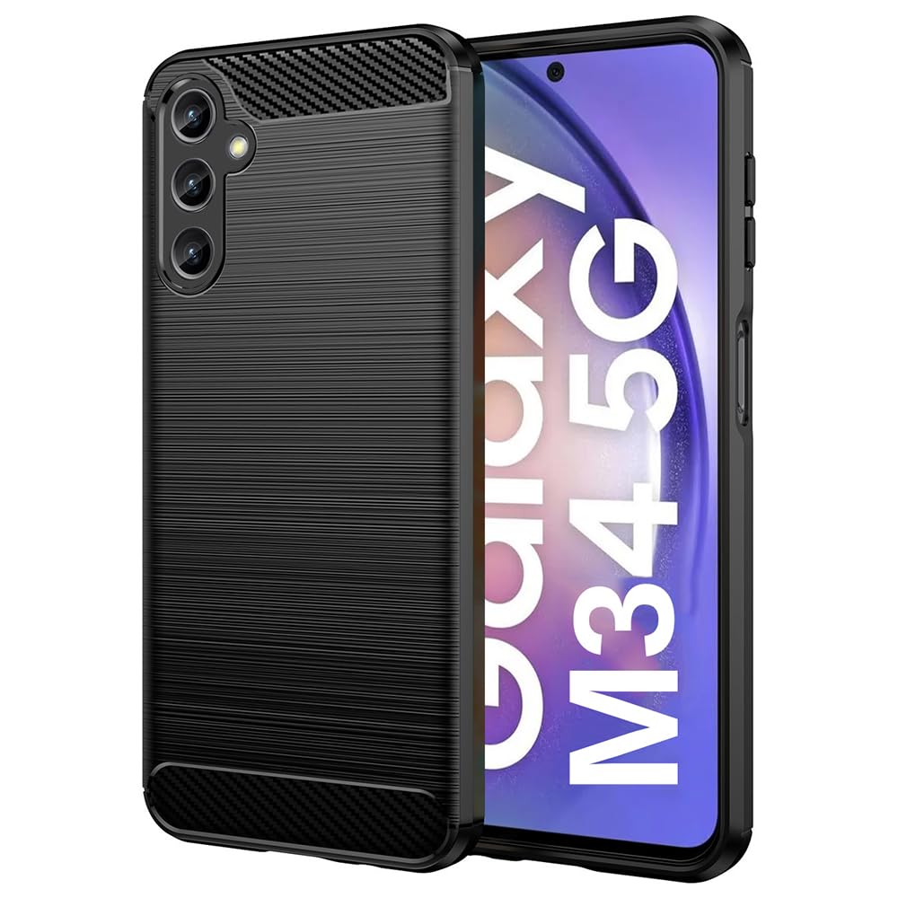 Amazon Brand- Solimo Basic Case for Samsung Galaxy M34 5G (Aramid Fiber_Black) (B0CD2LKQWM) Amazon Price History, Amazon Price Tracker