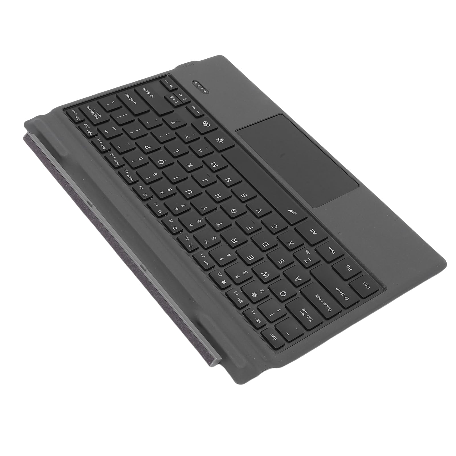 Tastiera Bluetooth Touchpad Custodia per Tastiera Wireless Retroilluminata Staccabile Segnaposto per da Viaggio a Prova di Spruzzi con Touchpad in Vetro per