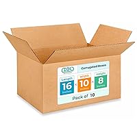 Vista 116 de IDL Packaging Cajas para envío de cartón corrugado cúbicas de 10 pulgadas de largo x 10 pulgadas de ancho x 10 pulgadas de alto (paquete de 5)