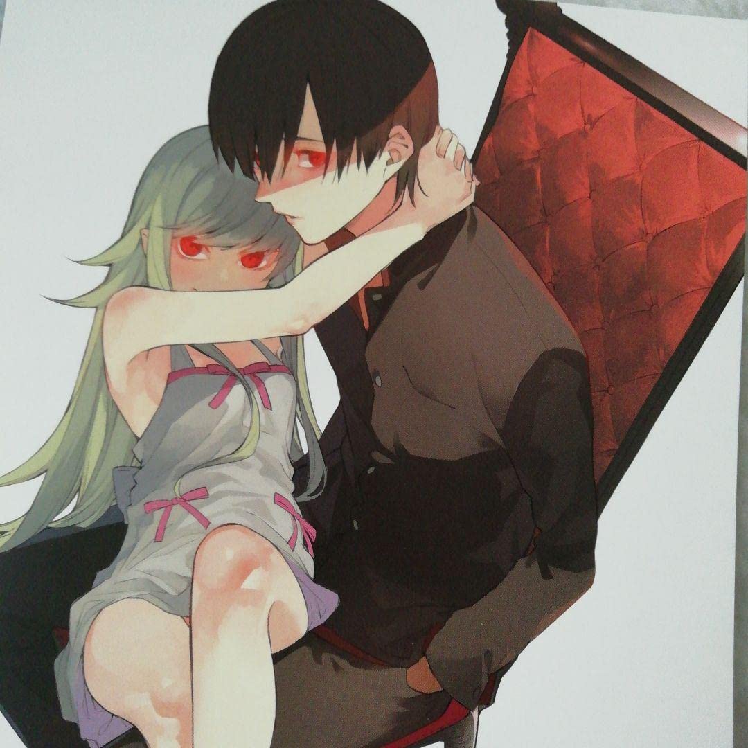 Amazon.co.jp: 化物語 阿良々木暦、忍野忍 イラストペーパー : ホビー