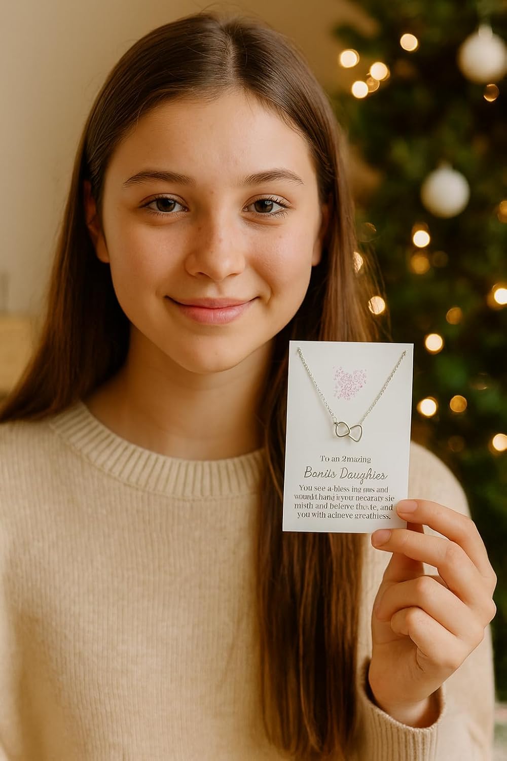 VIY Personal Card Bonus daughter gifts, Stepdaughter necklace, Step daughter gifts from stepmom - Image 3