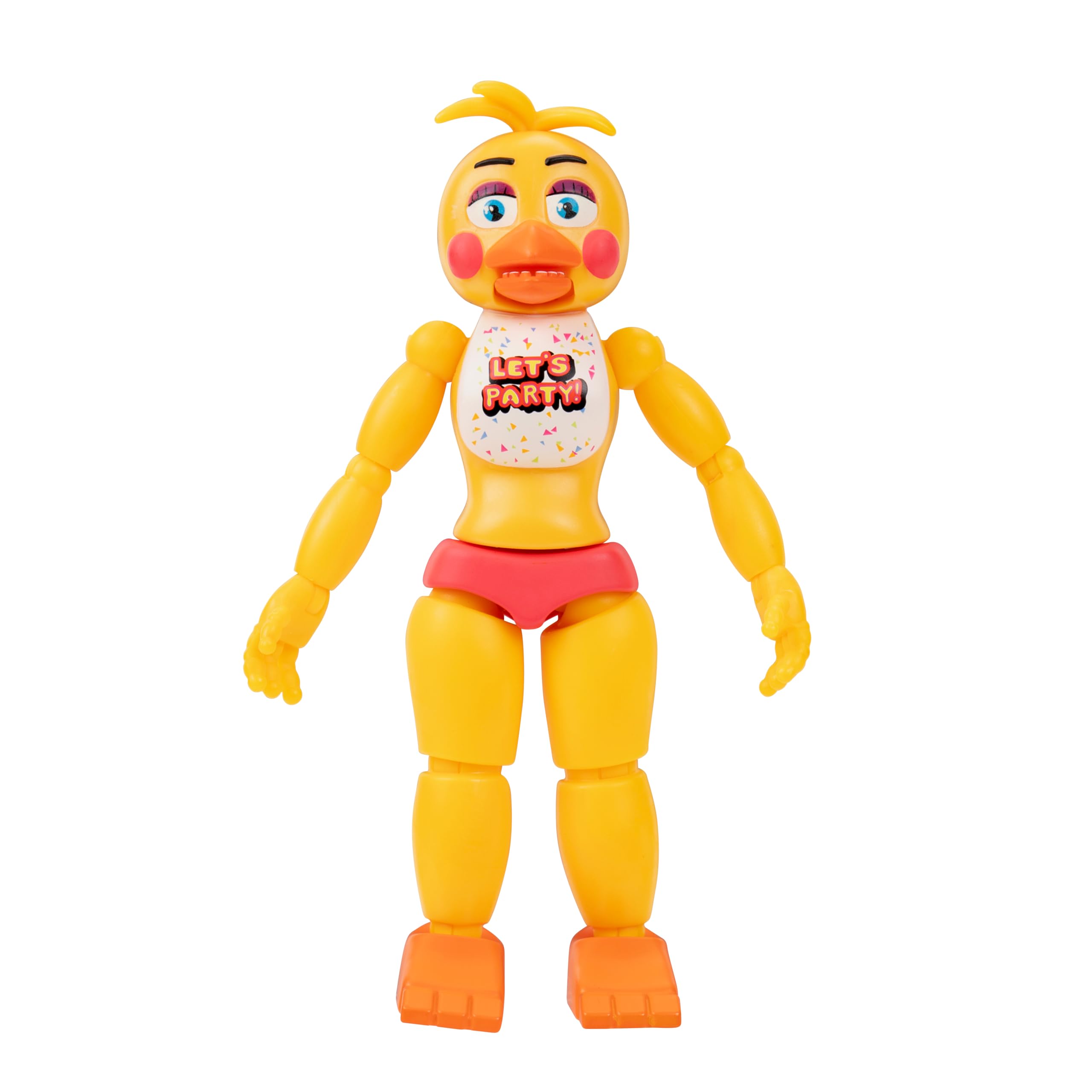 Jazwares Five Nights at Freddy’s Toy Chica - 5-Inch Articulated Figure with Jumpscare Feature and Glow-in-The-Dark Eyes