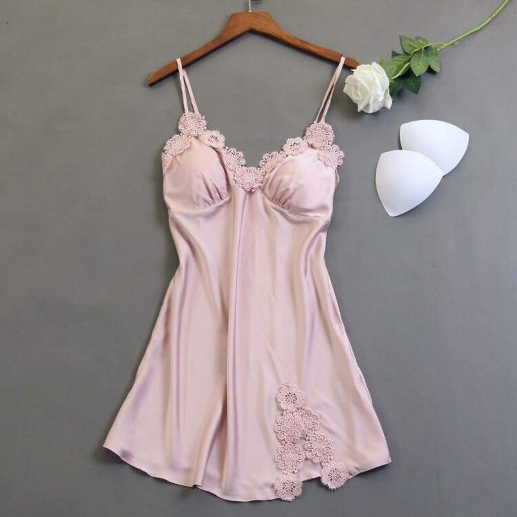Set di biancheria intima sexy da donna Lingerie Canotta Natale Regalo di San Valentino Set pigiama con vestaglia Indumenti da notte in raso Indumenti da notte da donna Indumenti da notte Chemise sexy