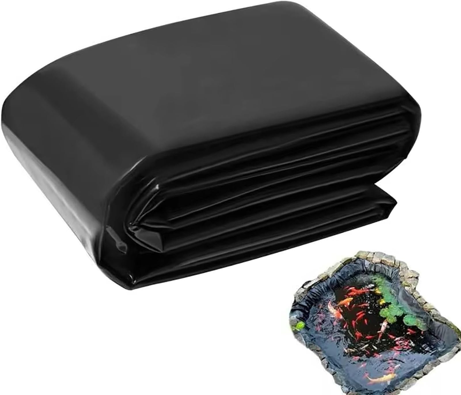 Bâche étang poissons résistant UV bâche étanche 4x14m pour cascade durable