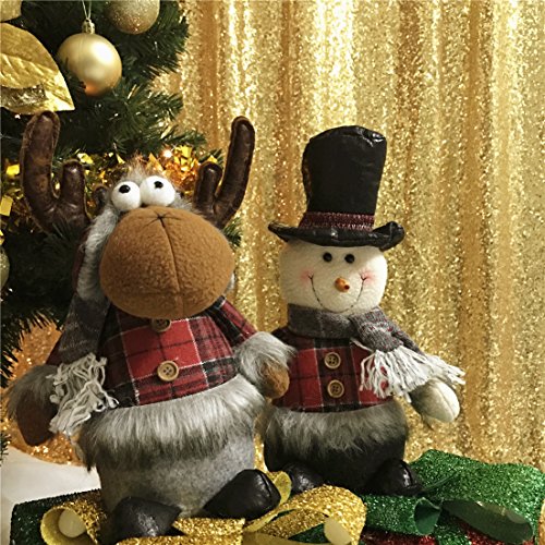 Trlyc Gold Sequin Backdrop Curtain 3X7Ft Shiny Gold Curtain Glitter Backdrop For Party Wedding Birthday Graduation Christmas #TOP1