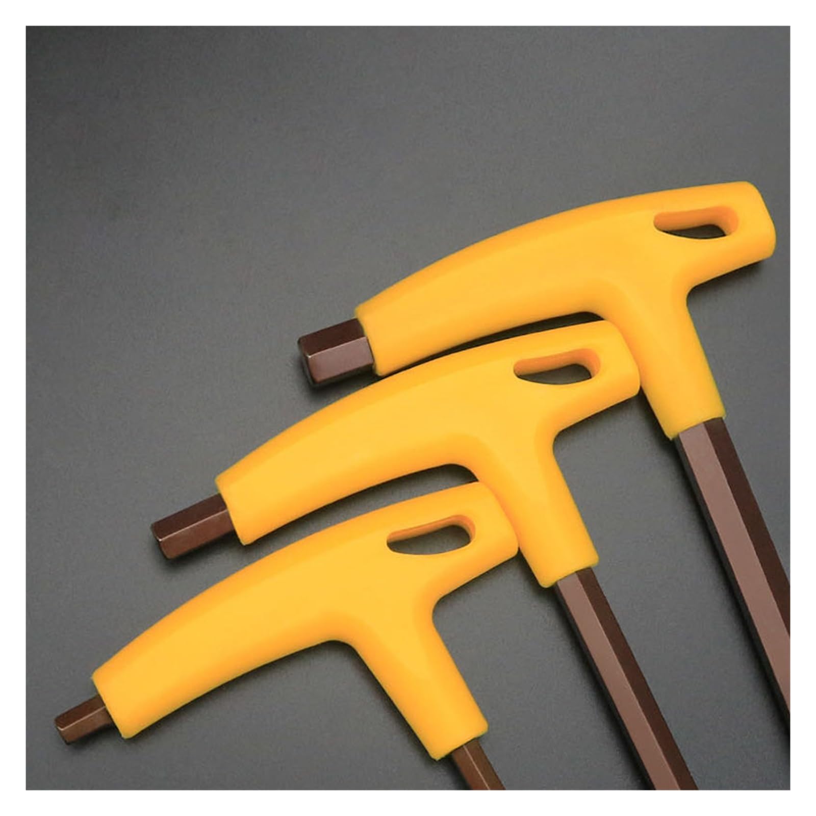 T-Griff-Schlüssel, Schlitz-/Kugelkopf-Schraubendreher, Sechskantschlüssel Handwerkzeuge 400mm Länge 3-10mm(6mm flat head)