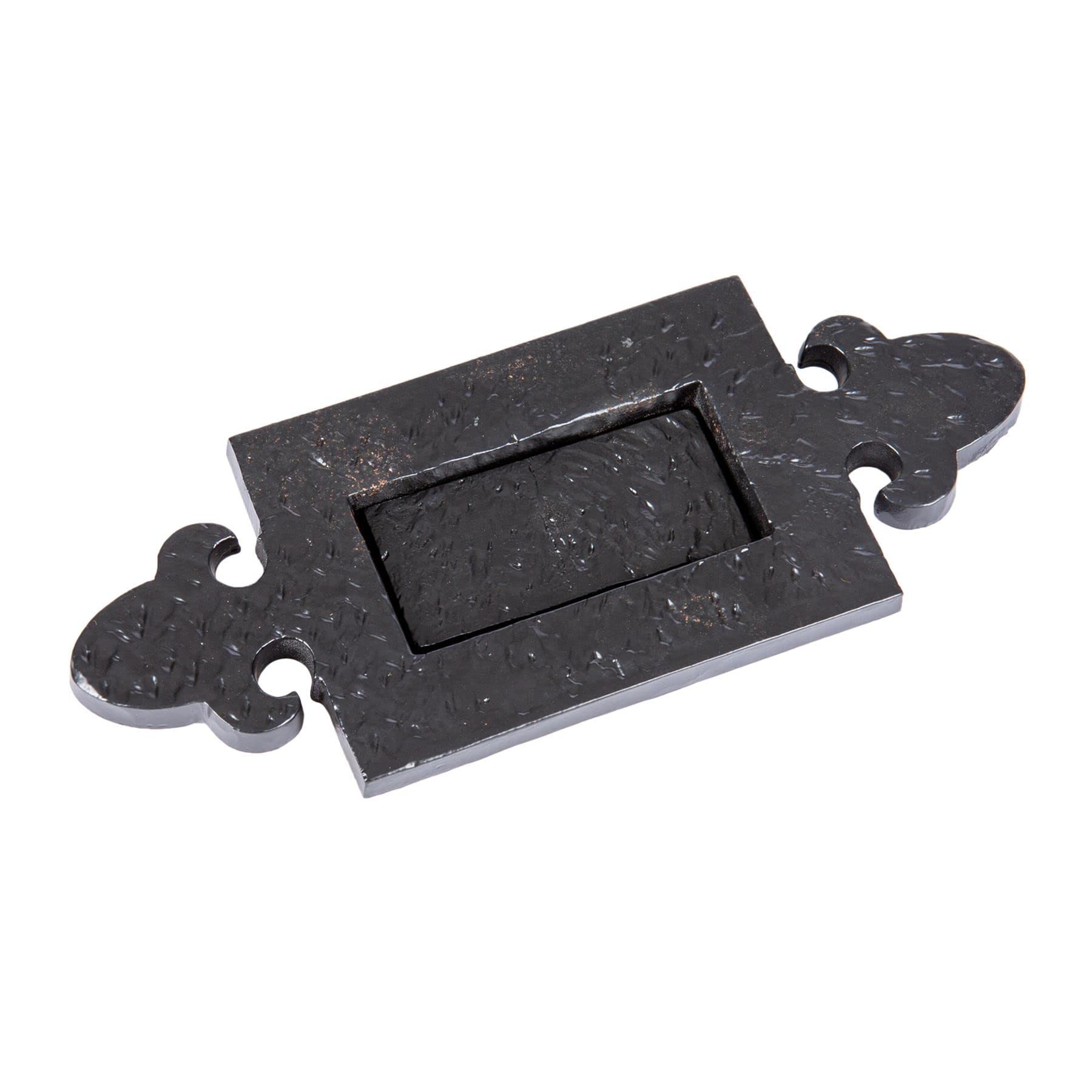Hammer And Tongs Black - Fleur De Lis Letter Plate - W270mm X H105mm