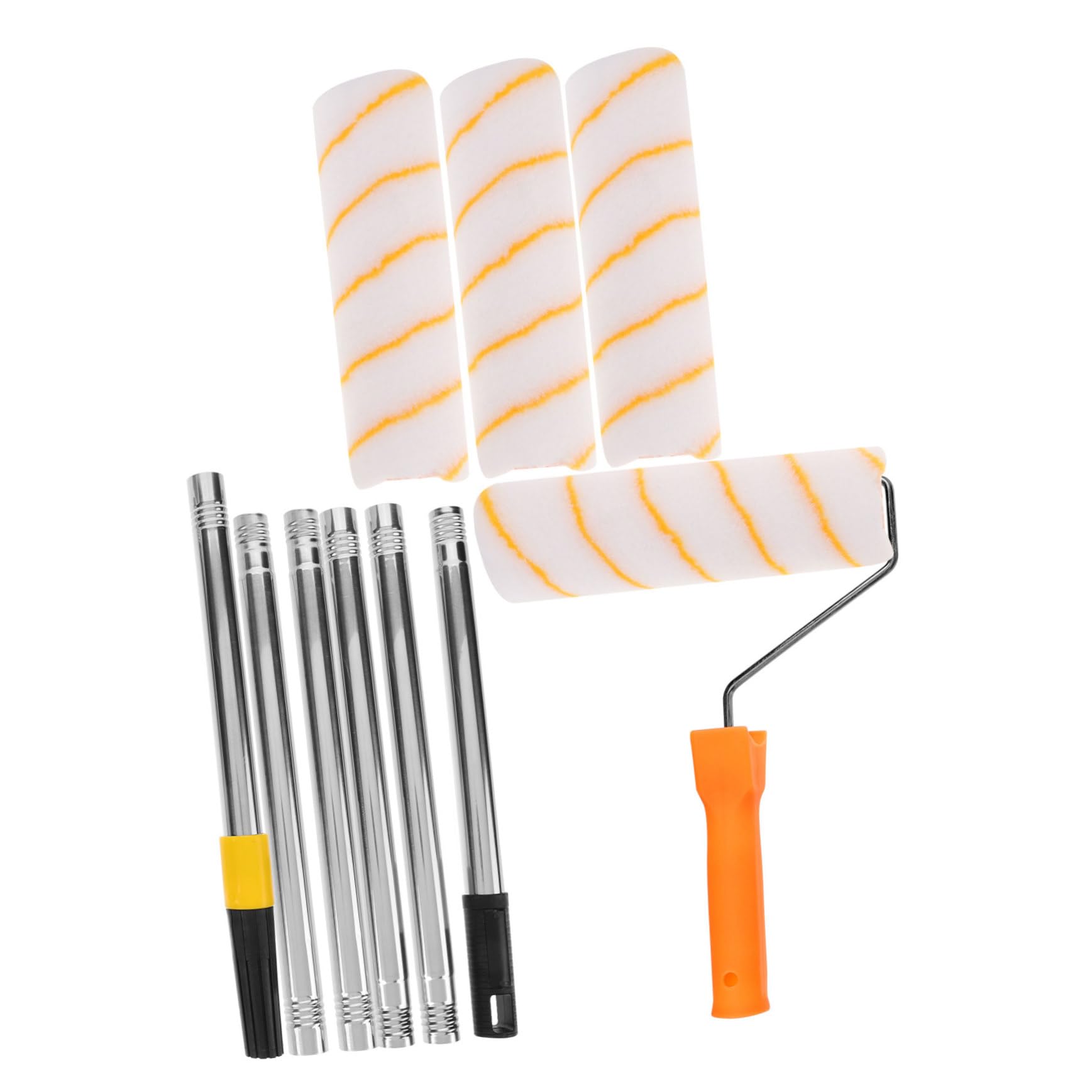 Operitacx Rullo Per Pittura Portatile Per Casa Con Asta Telescopica Facile Da Pulire e Manutenere Adatto Vernici Base Di Lattice e Olio Per Finitura Liscia Aloni