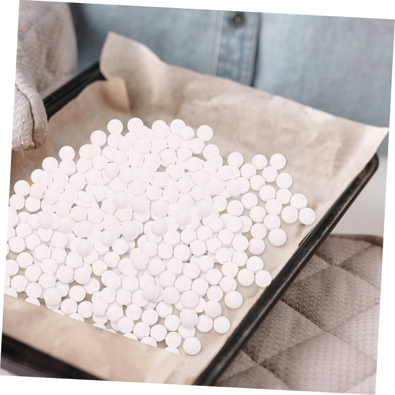 Reusable Ceramic Baking Beans for Blind Baking for Pies Tarts Quiches Crust Weights Storage Container for Easy Use Prevent Blistering
