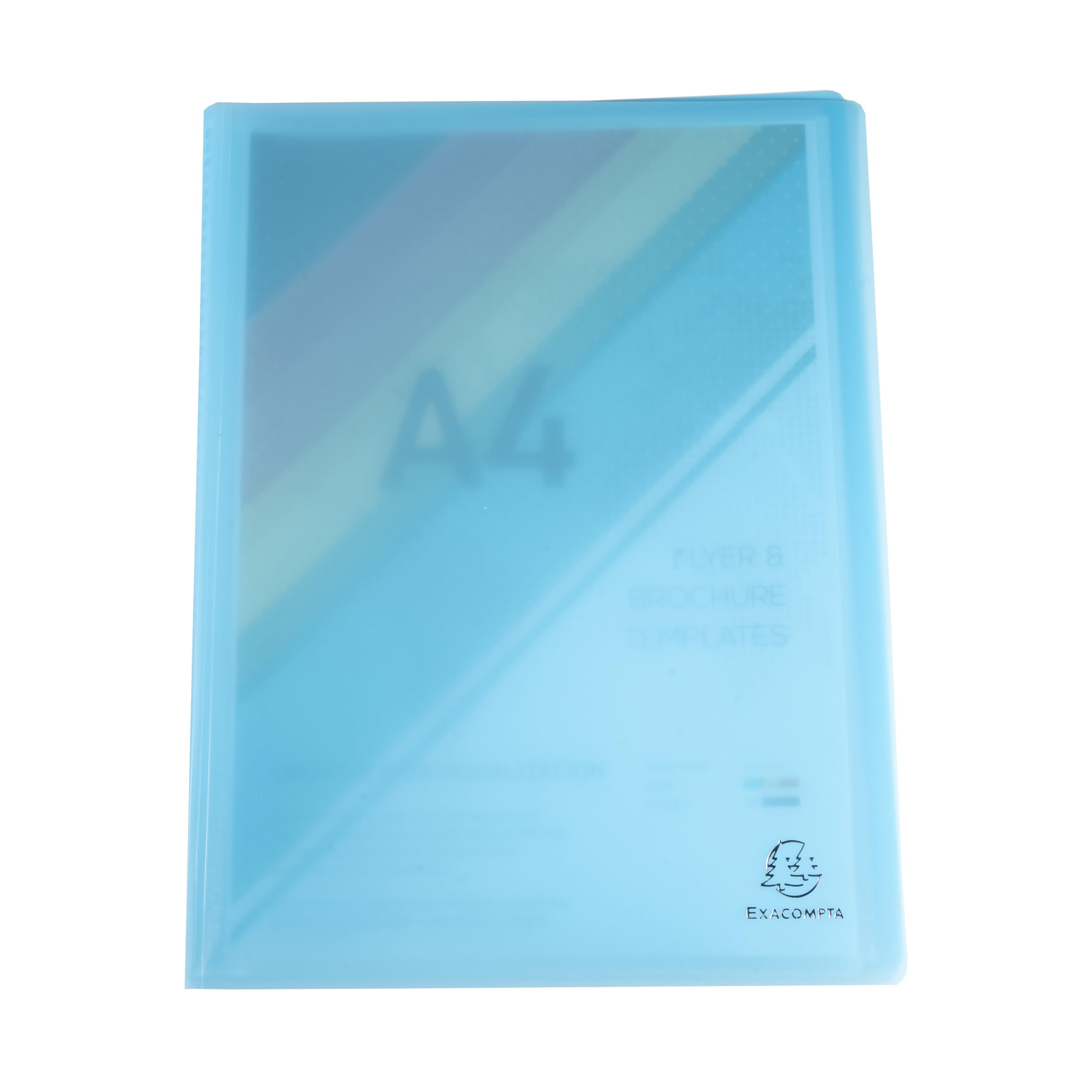 Exacompta 88270E Kunststoff-Sichtmappe Chromaline Pastell 20 Klarsichthüllen, 40 Sichten Einband aus transluzentem Polypropylen DIN A4 Klarsichthüllen ideal für Büro und Schule 1 Stück Zufallsfarbe