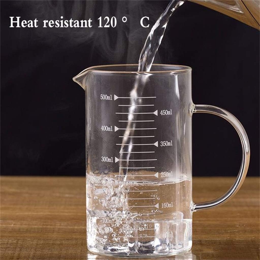 Measuring Cup, Heat Resistant Glass Household Baking Cooking Used For Dry Food With Liquid Ingredients (Size : 500ml) ()