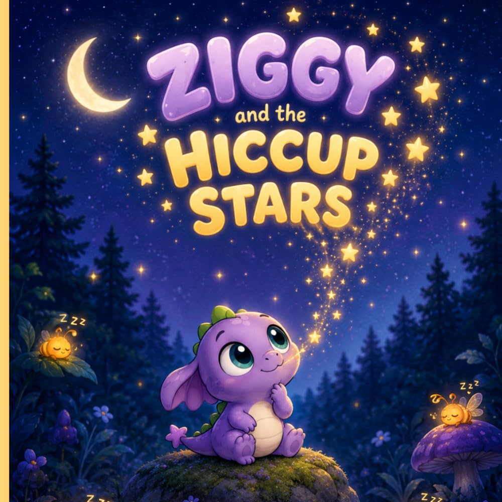 Ziggy the Tiny Dragon Who Hiccupped Stars: A Rhyming Picture Book About Being Different and Finding Your Magic (Ziggy the Tiny Dragon Adventure Series)