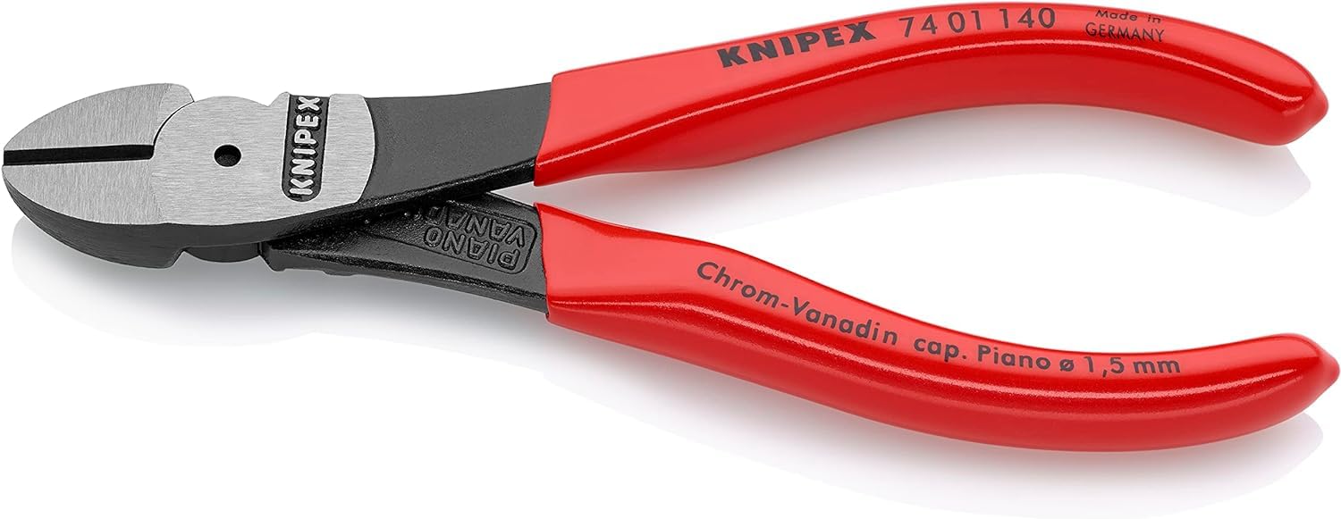 KNIPEX Kraft-Seitenschneider mit Kunststoff überzogen 140 mm, 74 01 140