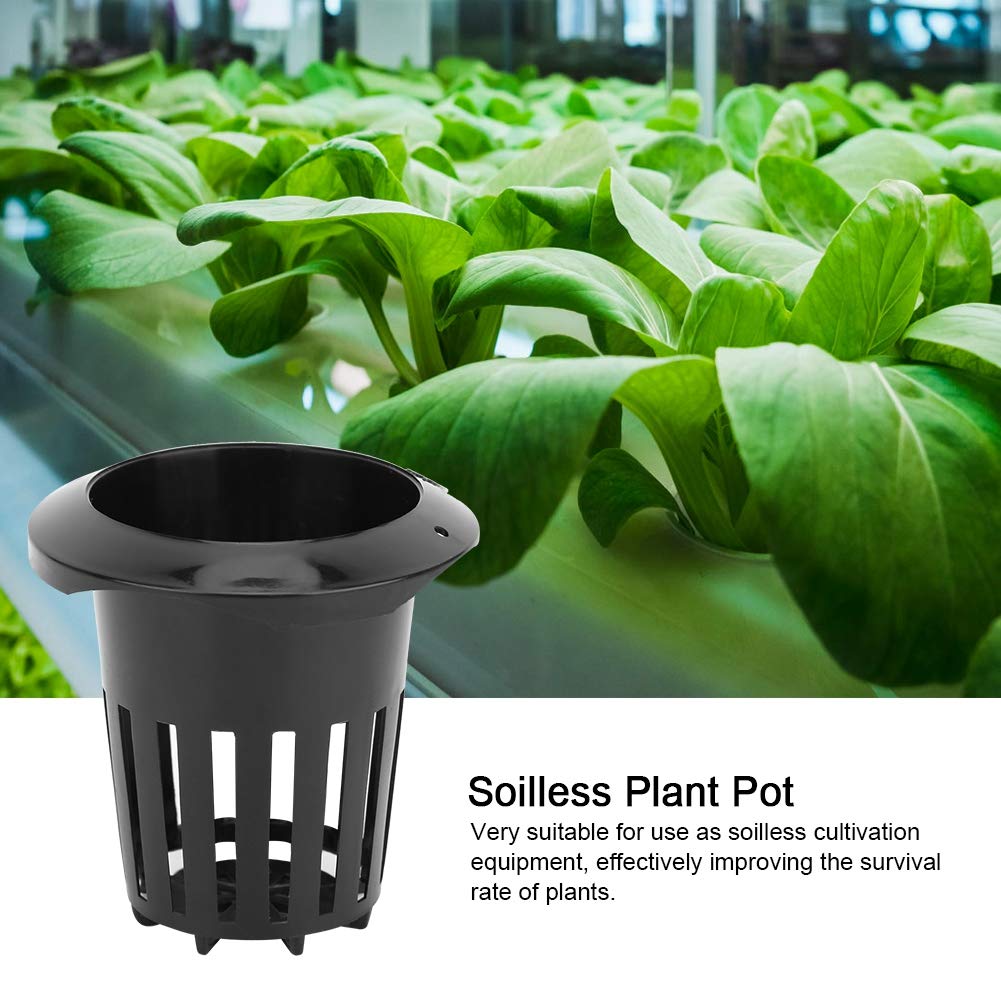 50Pcs Lightweight Net Pots,Greenhouse Mesh Pot Hydroponics Basket Plant Growing Net for Indoor Planting Outdoor Growing