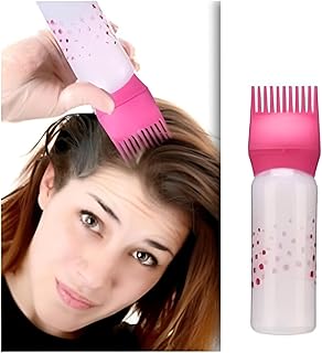 Rod Comb - Versatile Hair Dye Application with Precision Exfoliation and Brush for Salon Quality Results with the Amazing Bottle Design.
