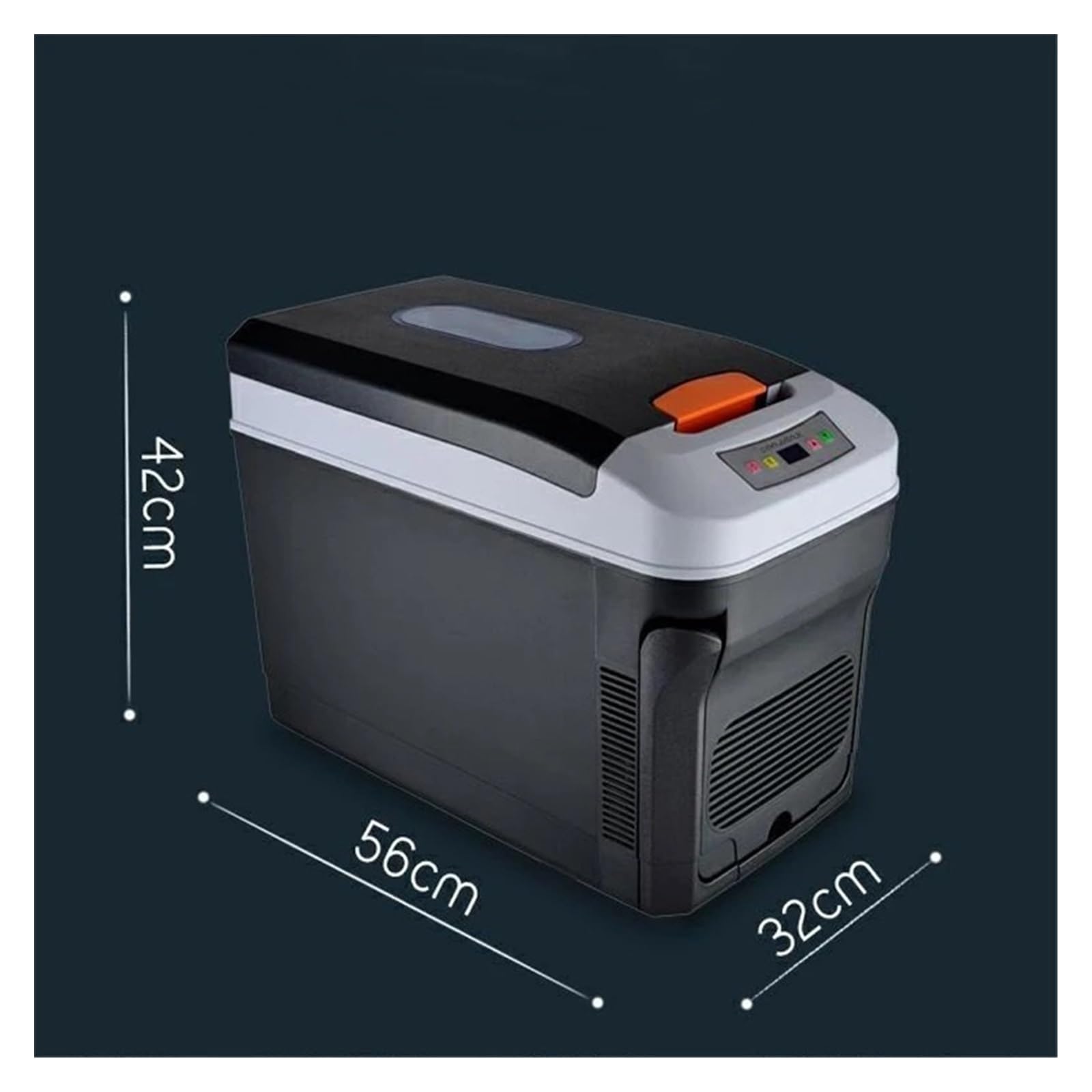 Mini refrigerador portátil for Coche de 35 l con congelador, CC 12/24 V, for Uso doméstico y Exterior, Ideal for caravanas, Camiones, Casas y Camping.(35L-EU Plug-AC220V)