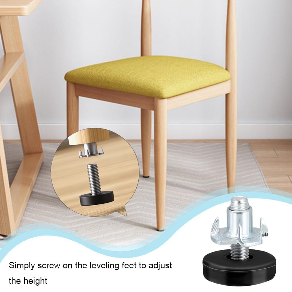 Azlanway Nivellement Réglables Pied Reglable, 12 Pièces Pied