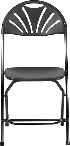 Miniatura 44 de Flash Furniture HERCULES Series - Silla plegable con respaldo de plástico de carbón de 650 libras, 8 unidades Carbón vegetal,Negro