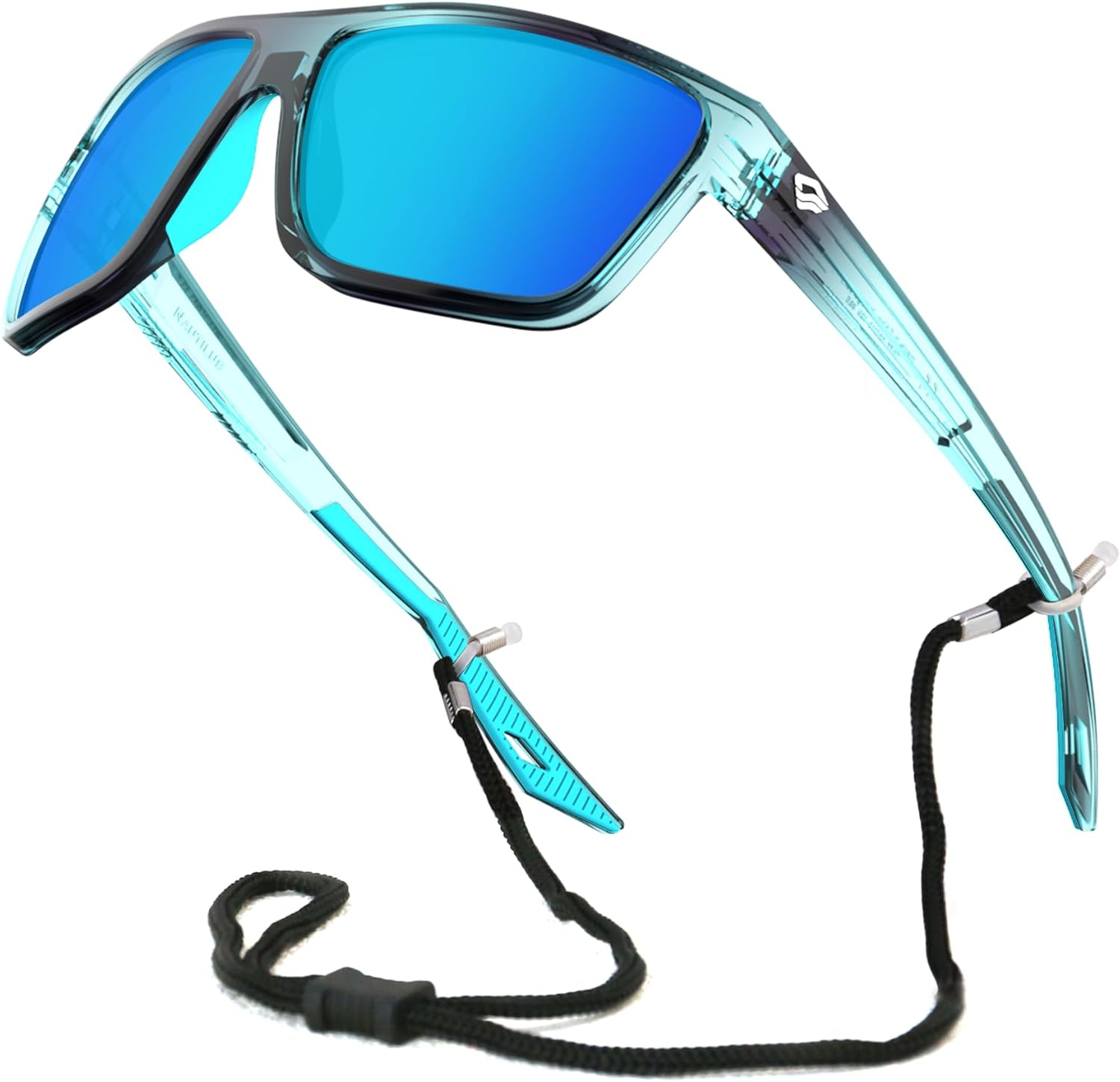 TOREGE Mens Women Sunglasses Polarized Sports UV Protection Wraparound Lightweight Sunglasses for Fishing Golfing NAUTILUS