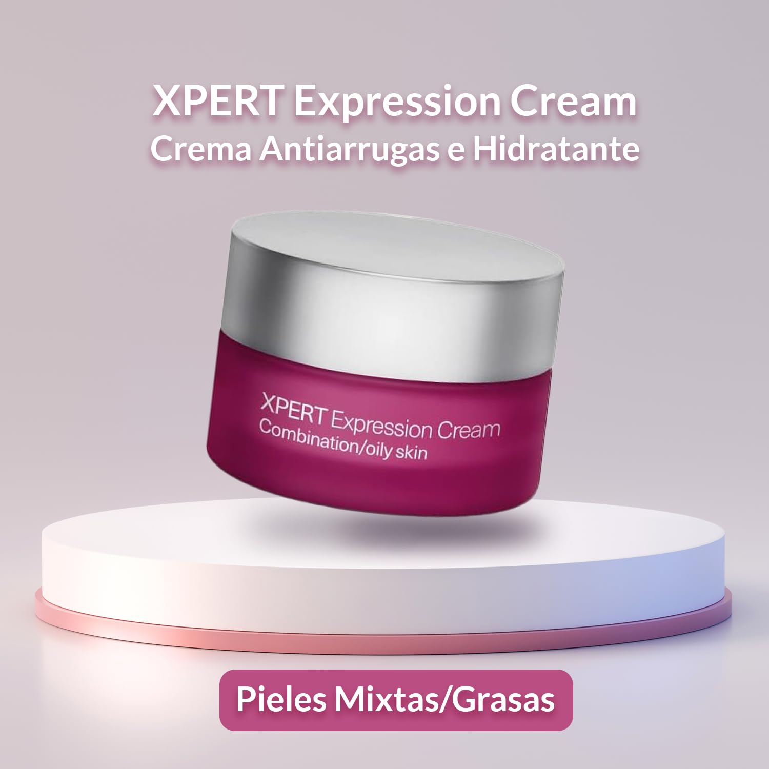 PRIMADERM - XPERT Expression | Crema Hidratante Antiarrugas para Piel Mixta y Grasa | Efecto Bótox-like y Escudo Antipolución | Con Péptidos Descontracturantes y Antioxidantes | 50 ml