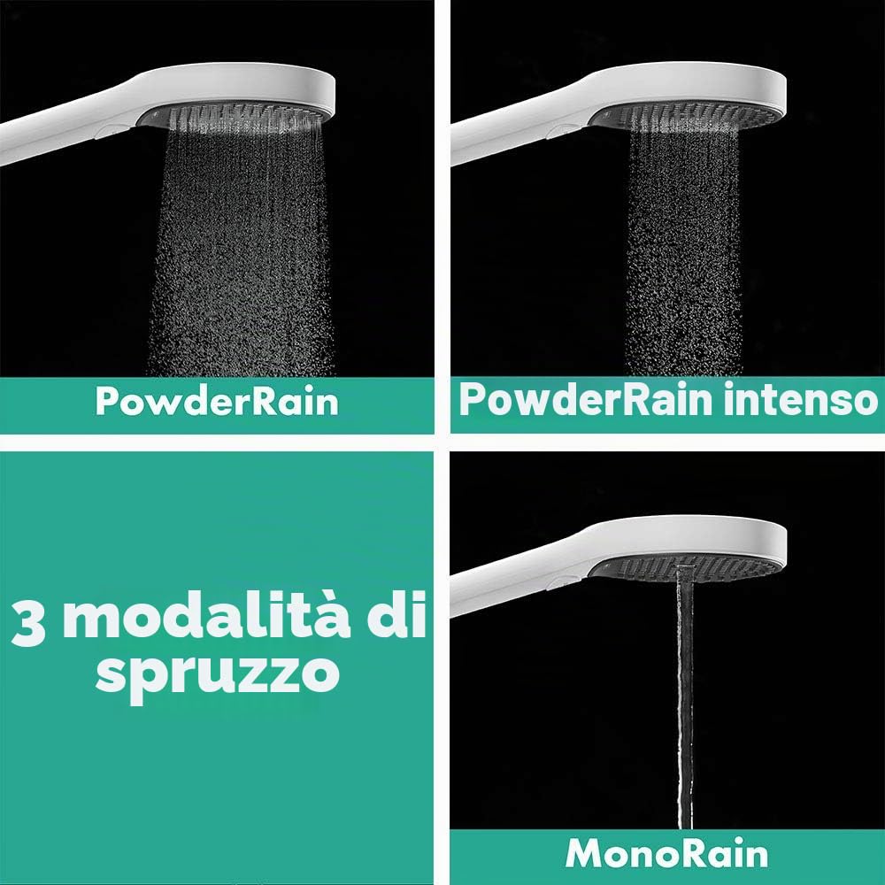 hansgrohe Rainfinity Doccetta 130 3 getti, bianco opaco, 26864700