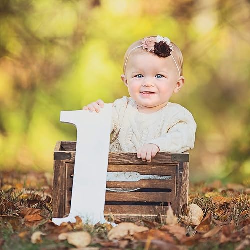 Miniatura 5 de One Sign Number 1 Baby Photo Prop for First Birthday Babies Photography Prop Birthday Photo Shoot Prop Wooden Number Sign