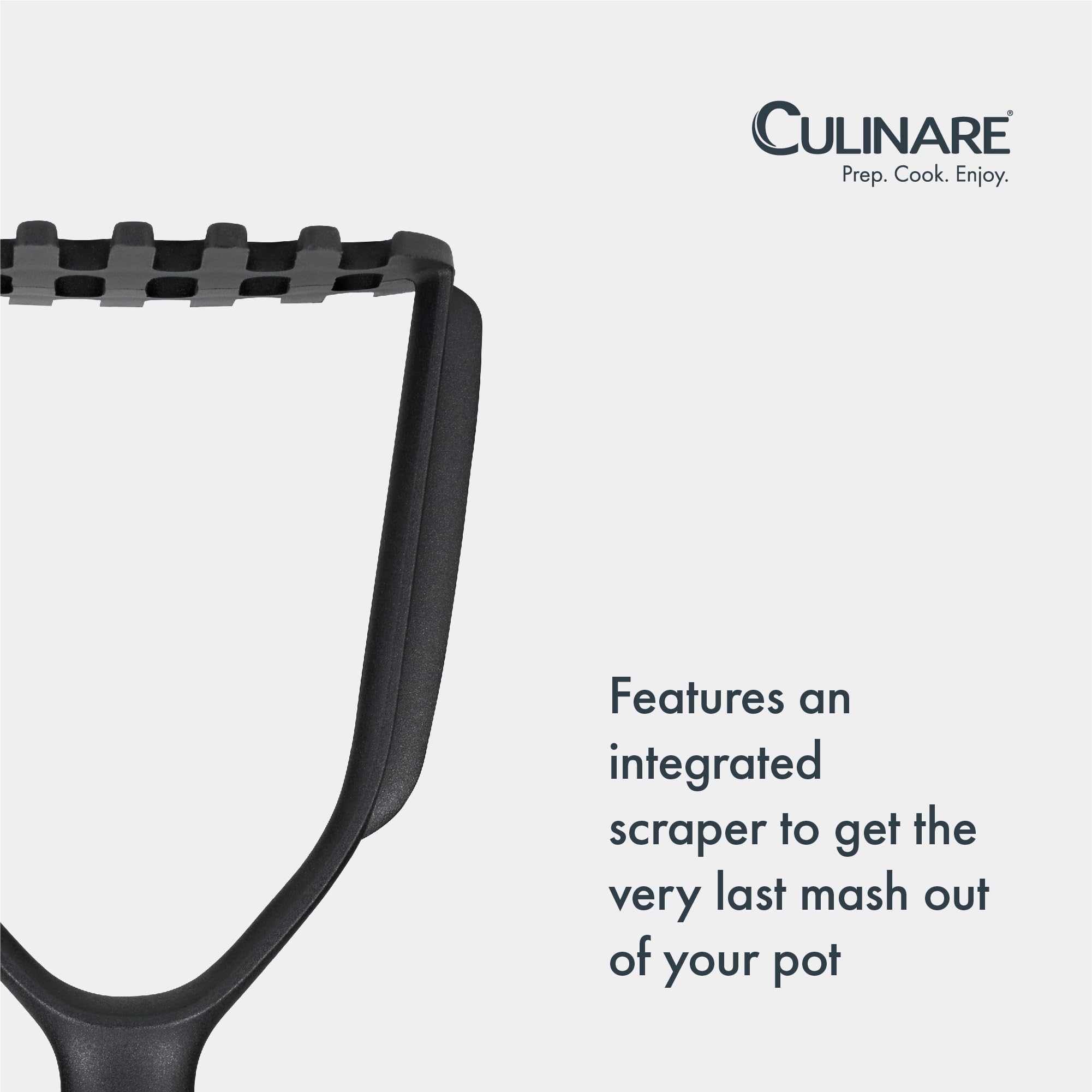 Culinare Potato Masher, Plastic, Does Not Scratch Non-Stick Cookware, Heat Resistant, Make Easy and Smooth Mash - Image 4